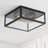 Bechtold Farmhouse Industrial Square Iron/Glass Case LED Flush Mount-2017698226-2066472388