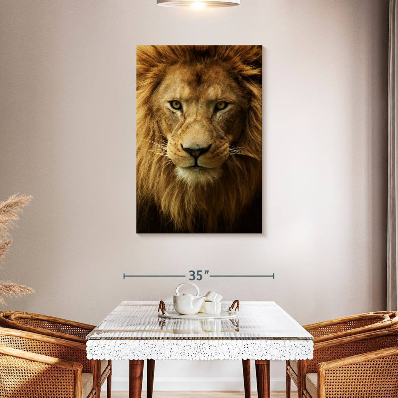 Brampt Fabulous Lion Head, 45" H x 30" W