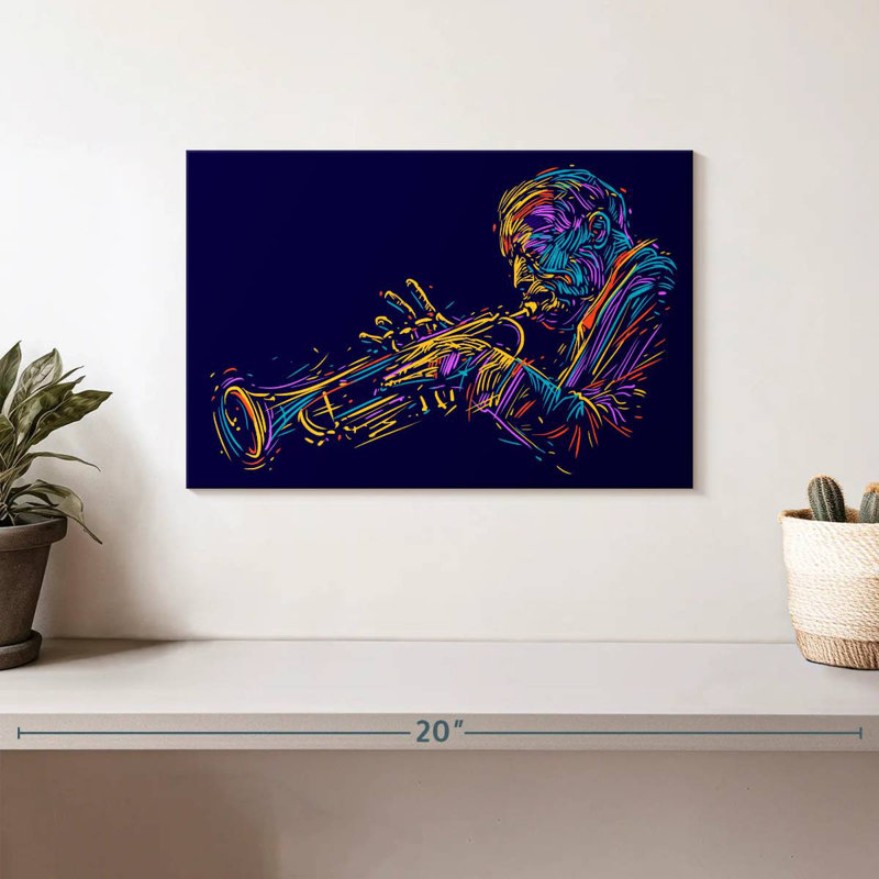 Abarca Trumpet Performance, 8" H x 12" W