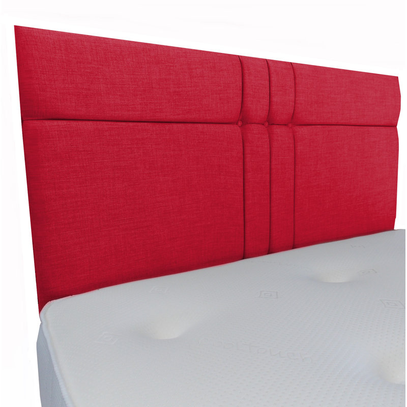 Finna Upholstered Headboard, Kingsize (5'), Red