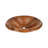 Tempered Copper Metal Oval Drop-in Bathroom Sink