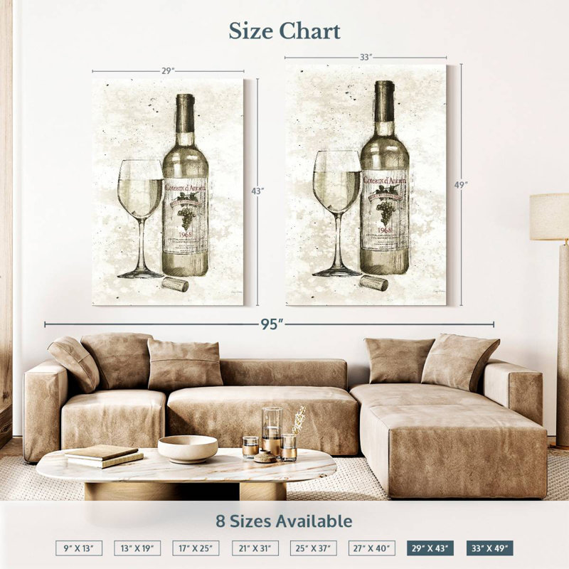 Yarlin Pencil Wine II, H 48 po x l 32 po