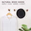 Crochet mural en bois pour peignoir