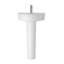 Nuie Luna 520mm L x 450mm W White Vitreous China U-Shaped Sink with Overflow
