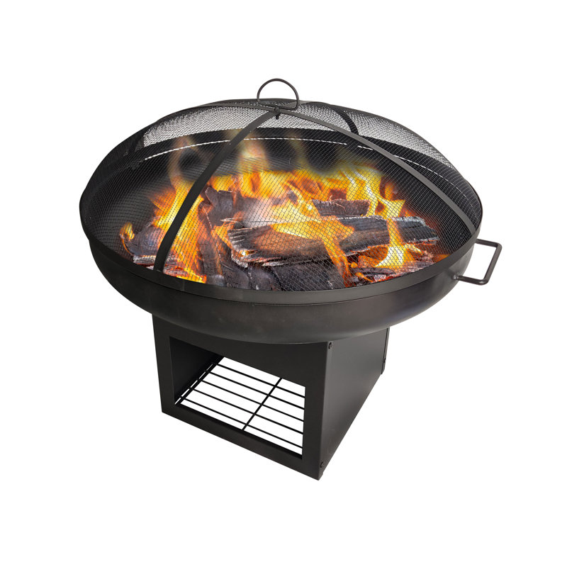 Virgile Round Steel Smokeless Fire Pit
