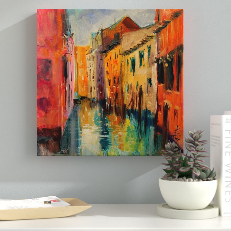 Venise III - reproduction d'art, Toile tendue, H 24 po x l 24 po x P 1,5 po