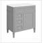 Meuble-lavabo de salle de bain 30 po avec lavabo supérieur, meuble-lavabo moderne avec 2 tiroirs et tiroir basculant, meuble-lavabo simple-332646104