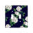 Navy with White Hydrangea Pattern Double Toggle Switchplate