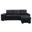 Canapé modulaire à assise profonde de 22,5 po avec canapé-lit et rangement pour le linge gris foncé et capacité de rangement de 17,5 po de hauteur