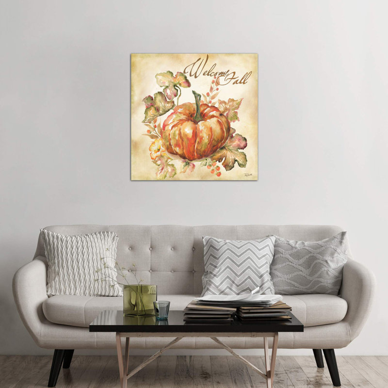 Watercolor Harvest IV - Wrapped Canvas Print, 93.98 cm H x 93.98 cm W x 1.91 cm D