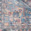 Tapis en polyester lavable à la machine Medallion en bleu clair / orange / gris-93874540