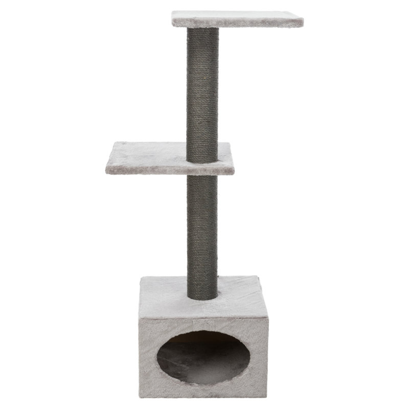 Gray 43" Sisal Cat Tree with Condo and Perches