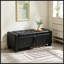 Banc rembourré capitonné avec rangement-1865697651