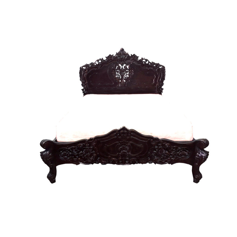 Lit plateforme Musa, Brun, Grand lit