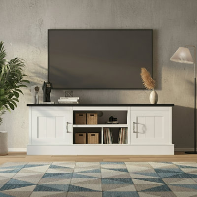 Meuble télé avec armoires de rangement Farmhouse