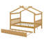 Lit en bois avec couchette-666364084