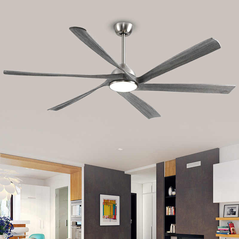 High Airflow Smart Ceiling Fan With Dimmable Led, Dc Motor, 72"