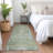 Savarna Green Washable Indoor-Outdoor Rug - LOOMLAN-1505521469