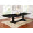 Stjohn 123-inch Extension Leaf Dining Table Distressed Noir