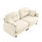 Loveseat Cloud Sectional Couches Chenille Fabric, Tufted Cushion Backrest, Ergonomic Design, Easy Install, Elegant Armrests, Wooden Base, Fits Living Rooms, Beige, Sectional-936731899-936731897