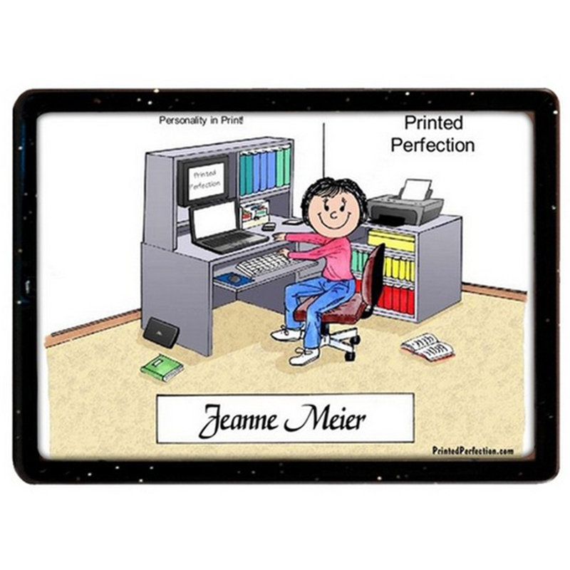 Amant de l'ordinateur personnalisé - aimant en acrylique féminin - excellent cadeau!, Oui
