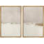 Paysage minimaliste «Œuvre abstraite grunge beige beige, images murales simples minimalistes neutres, impression sur toile encadrée, 2 pièces»-119463608-92285394-92285391