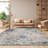 Felty Oriental Ivory/Aqua Area Rug-589831200