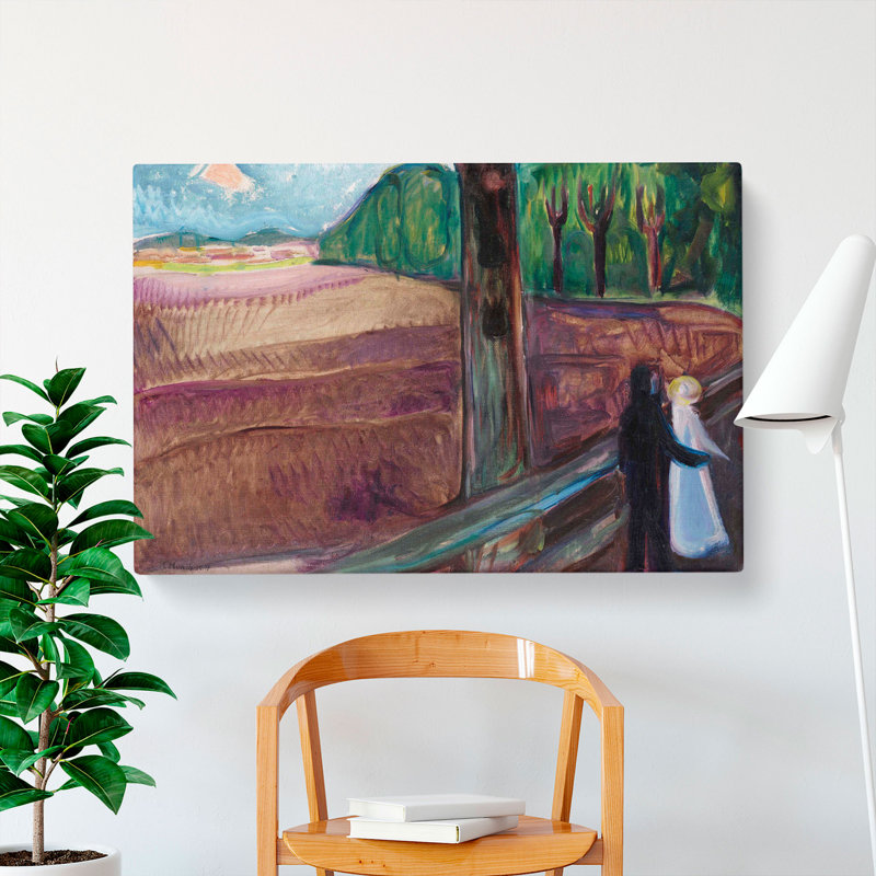 Summer Night by Edvard Munch - Wrapped Canvas, 35cm H x 50cm W x 3cm D