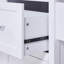 Grand îlot de cuisine avec bureau de 3,5 po d'épaisseur, supports à épices et à serviettes, îlot de cuisine sur roulettes avec rangement sur 5 roulettes, 2 très grands tiroirs, pour la maison, la cuisine, la salle à manger-638731001