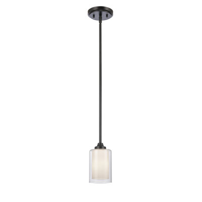 Luminaire suspendu cylindrique à 1 lumière Elenoa