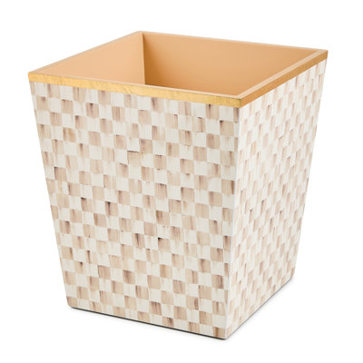 Courtly Check Glass Waste Bin