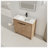 Atline 35.9 " W Freestanding Standard Free Standing 1 Single Vanity Bathroom Vanity With Ceramic Top