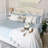 Southshore Fine Linens Sweetbrier Duvet Cover Set with 2 Pillow Shams, Sky Blue, 100% Long-Staple Cotton 300 Thread Count Sateen Floral Bedding, King / California King-1134961749-1095756560