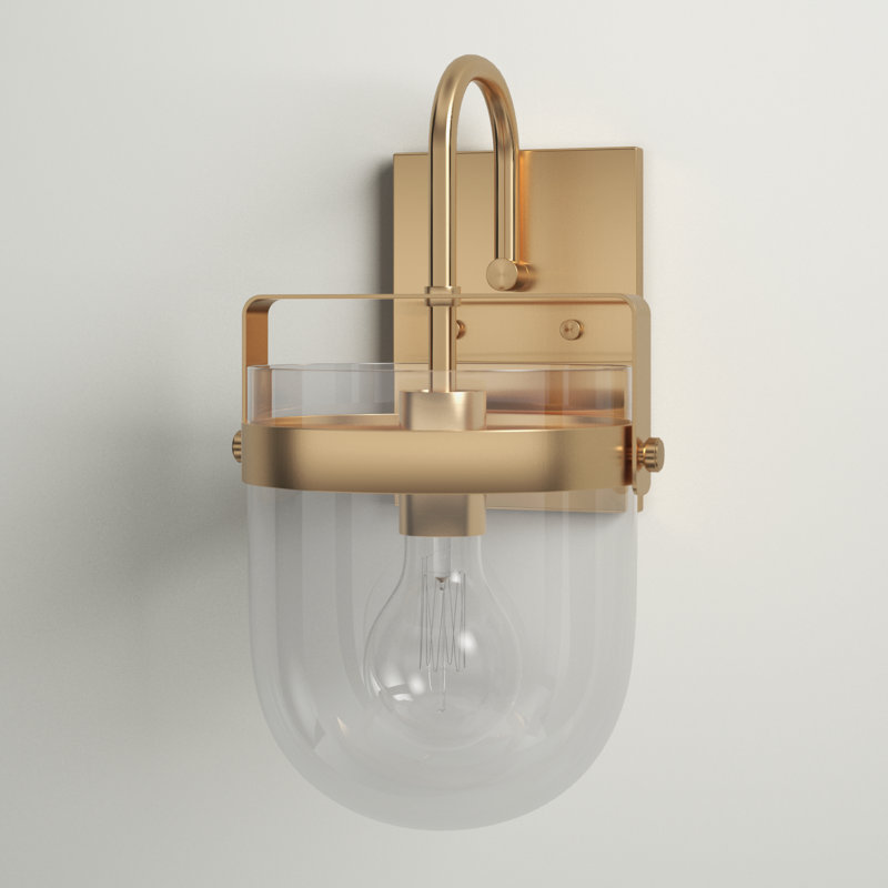  Aluminum Armed Sconce, Alturas Gold