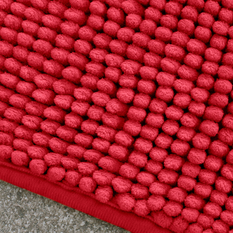 Bobble Bath Mat, Red