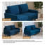 Milman 144.5Cm Velvet Square Arms Loveseat-434294753