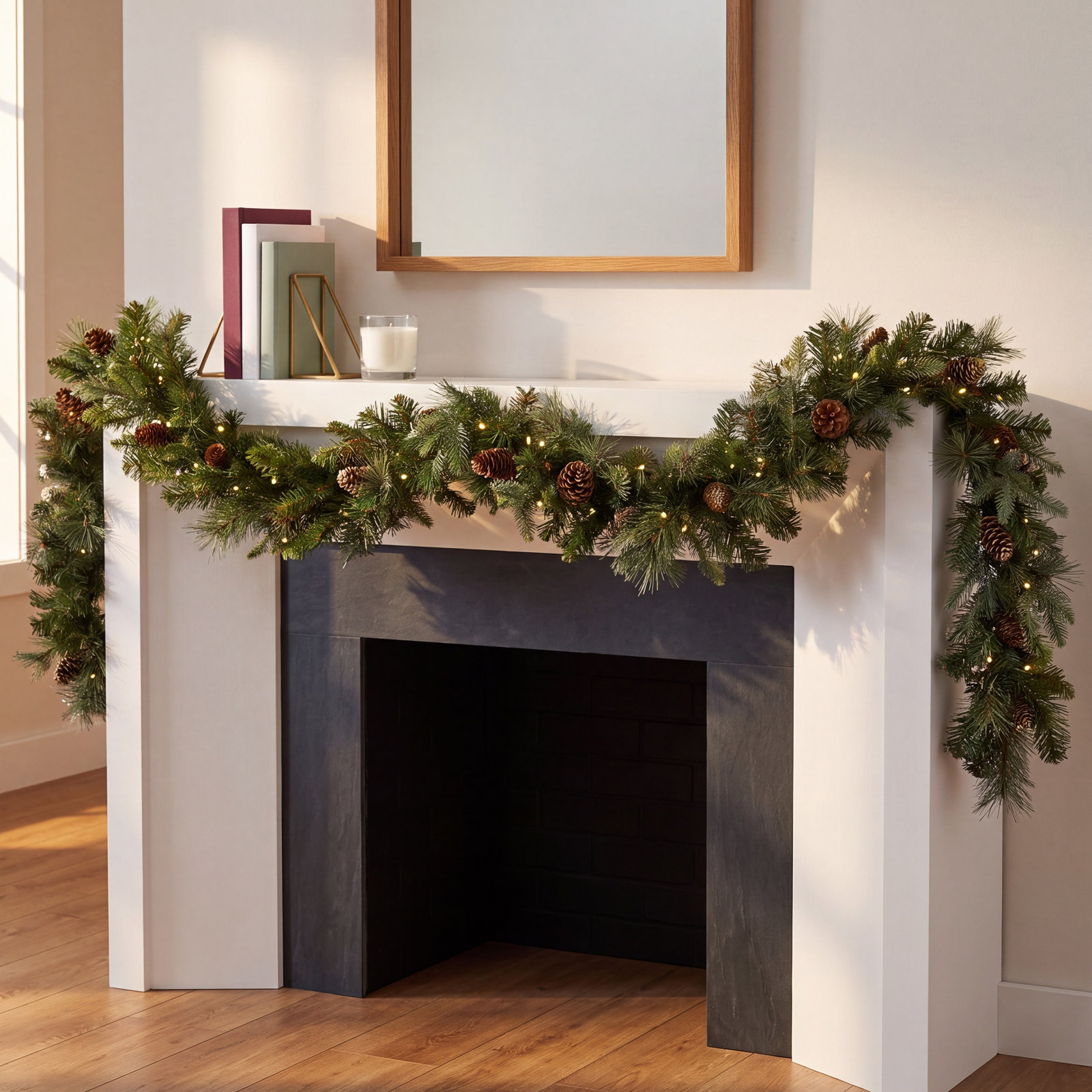 Kaiza 108" Pre-Lit Christmas Garland