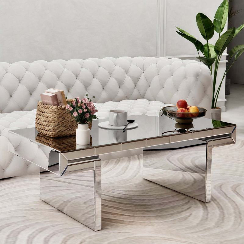 Rectangular Mirror Coffee Table