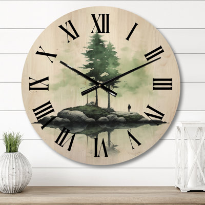 Horloge murale en bois massif Anevay