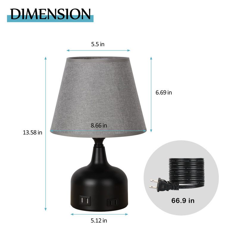 Cyerra Metal Table Lamp
