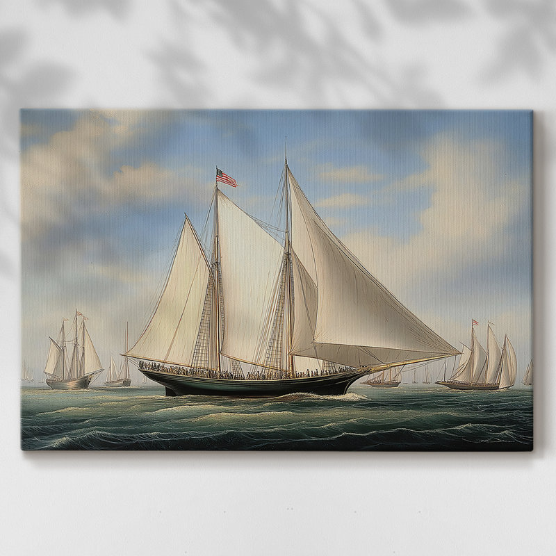 Nautical Series-Cxxvii -Galerie enveloppée Cavas, 8 x 12