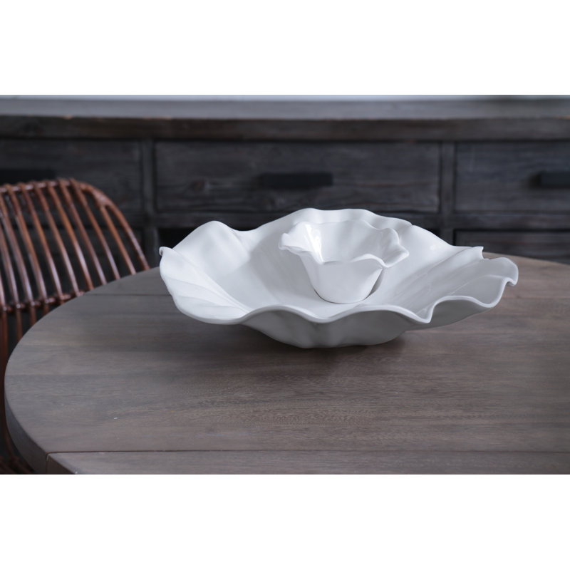 Vida Melamine Chips And Dip Platter