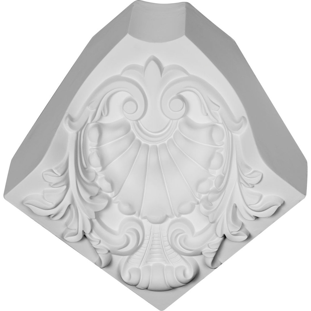 Carrillo 7.125'' H x 7.380000000000001'' W x 7.375'' D Urethane Corner Molding Ekena Millwork