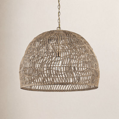 Willis Dimmable Rattan Single Light Pendant