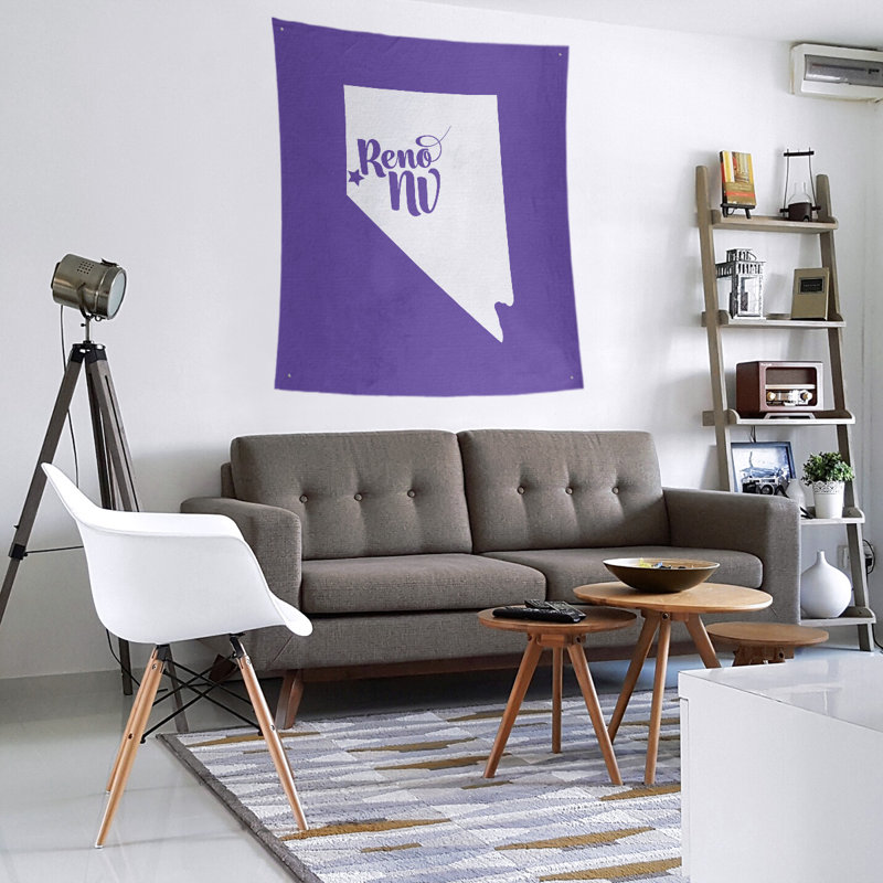 Tapisserie murale Reno Nevada, H 27,5 po x l 37,5 po, Mauve
