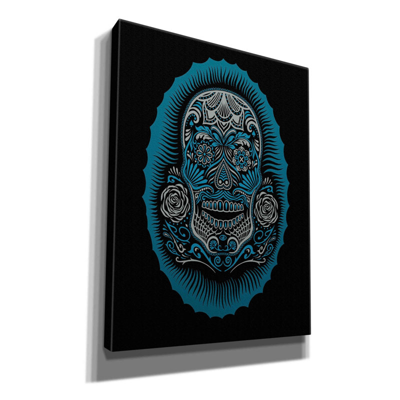 Bungalow Rose «Sugar Skull» par Rachel Caldwell, H 16 po x l 12 po x P 0,75 po