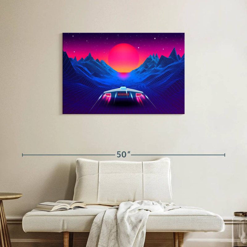 Kelan Synthwave Adventure, 24" H x 36" W