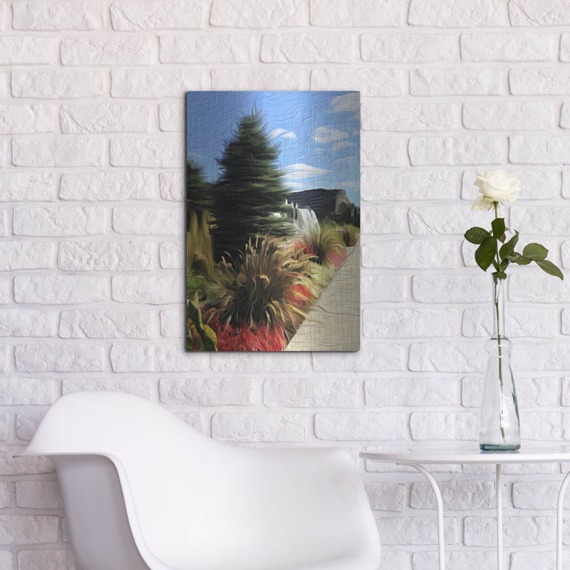 Art mural en métal luxueux «On Shakey Ground» par Dante Plata, 16 po x 24 po, H 24 po x l 16 po