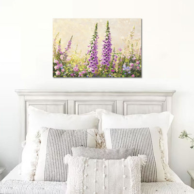 Art mural printemps GUTTATY, impressions sur toile, œuvres d'art pour le salon, affiche de photos de fleurs, art paysager pour la chambre à coucher, grand imprimé floral de fleurs sauvages, 12 po x 16 po