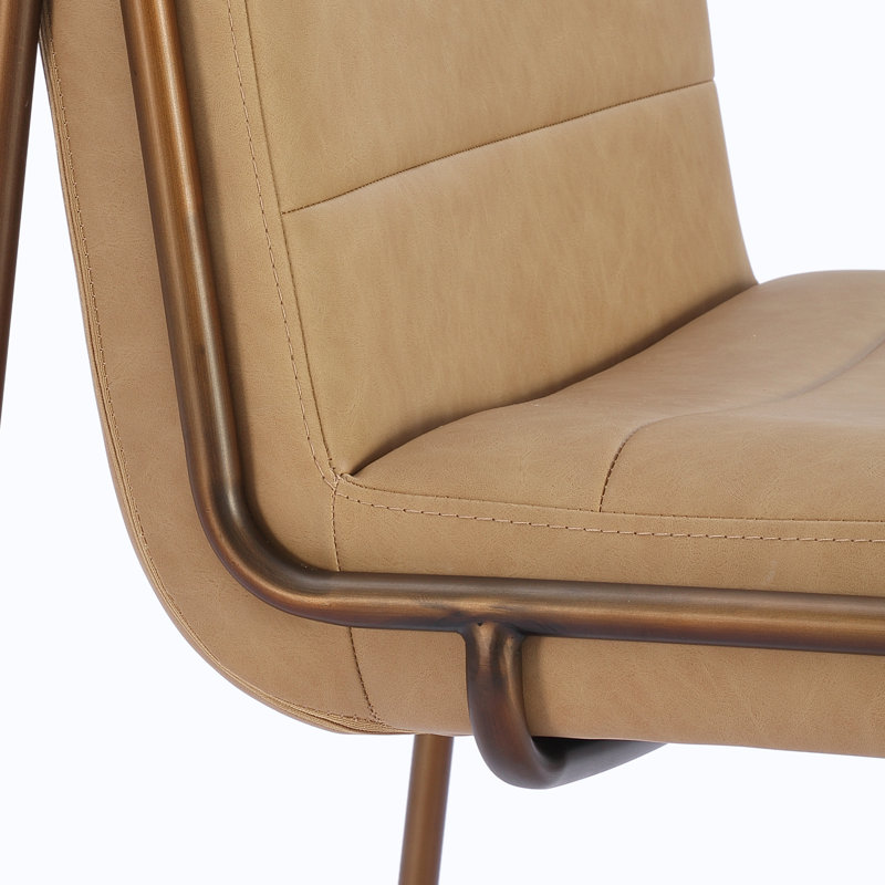 Chaise de salle à manger en cuir Anor